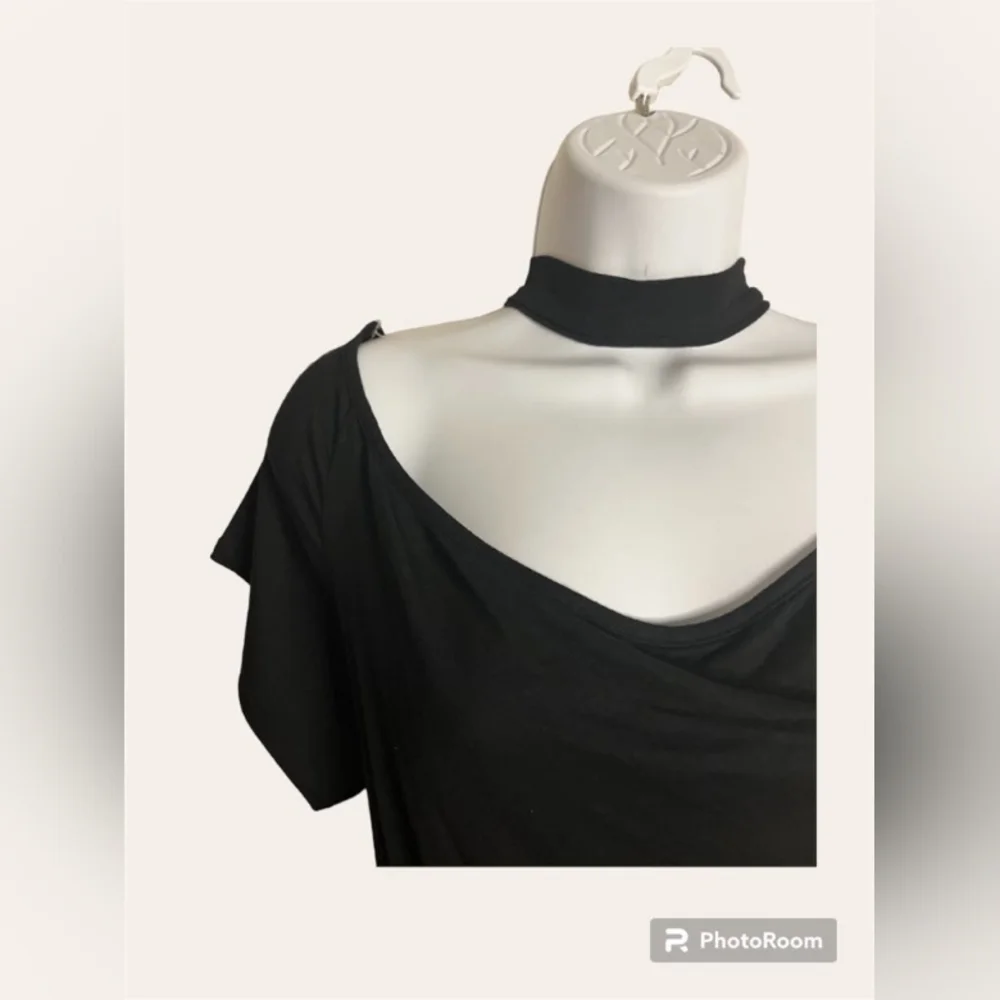 Black Ashley Stewart Choker Bodysuit - Picture 3 of 6